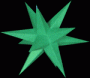 Stern klein - Grün 16 cm