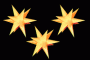 Sterne klein 3er Set- Gelb 16 cm