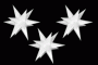 Sterne klein 3er Set- Weiß 16 cm