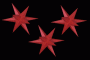Sterne klein 3er Set- Rot 16 cm