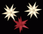 Sterne klein 3er Set- Gelb/Rot/Gelb 16 cm