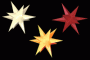 Sterne klein 3er Set- Gelb/Orange/Rot 16 cm